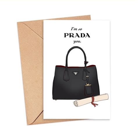 prada birthday card